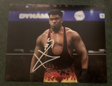 POWERHOUSE HOBBS SIGNED AUTOGRAPHED ALL ELITE WRESTLING AEW 8X10 PHOTO FTW AEW
