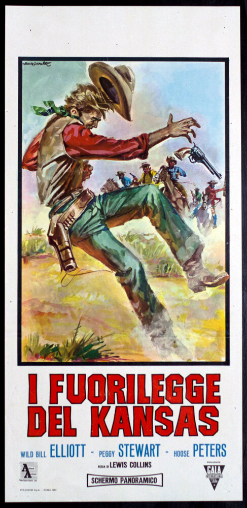 Locandina originale film I fuorilegge del Kansas (1952) - Regia di Lewis D. Collins