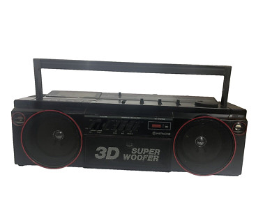Hitachi Boombox Trk-3d2hc Tape Deck Cassetten Radio Ghettoblaster