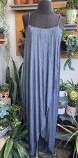 Mod Ref Dress Size Small Women's Gray Boho Faux Wrap Front Summer Beach Casual