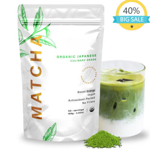 100% Pure Organic Matcha Green Tea Powder Matcha Lattes Te Verde Organico Macha