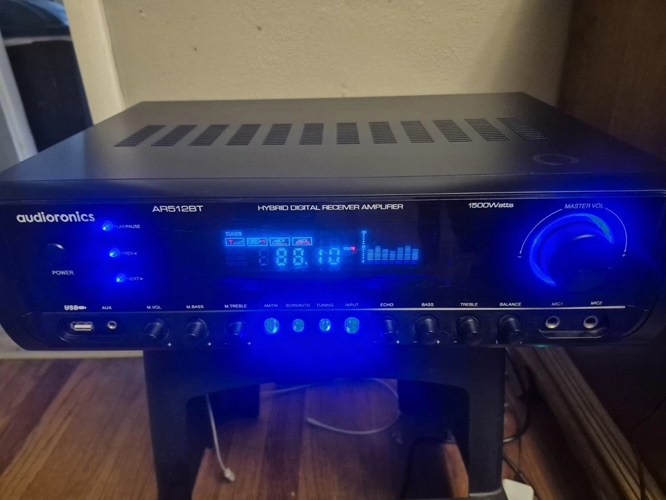 Pyle Hybrid Model PT272AUBT Wireless Bluetooth Home Theater Receiver Black - Image 2 of 4