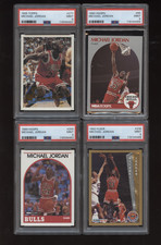 10 Lot Michael Jordan PSA 9 Mint 1992-93 Fleer 1989 NBA Hoops 1993-94 Topps 1995