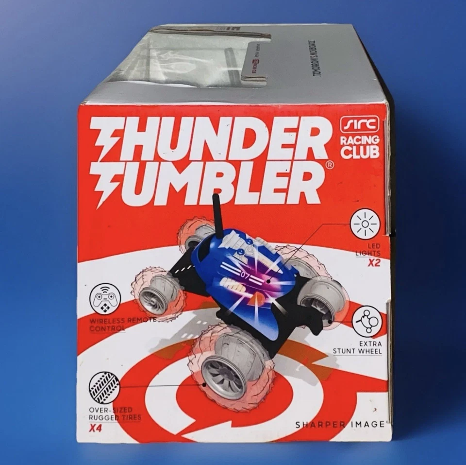 Sharper Image Blue Thunder Tumbler Remote Control 360 Degree Spinning Car NEW - Image 2 of 4