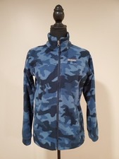 Columbia Kids Large Blue Camo Fleece Jacket Youth L Unisex
