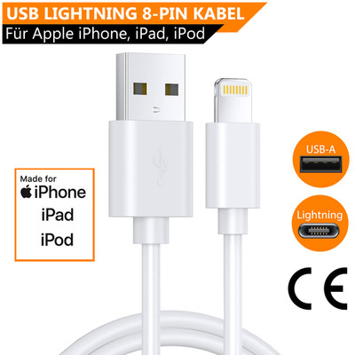 USB auf 8 Pin Ladekabel Schnell Lade Kabel für Apple iPhone iPad iPod Datenkabel