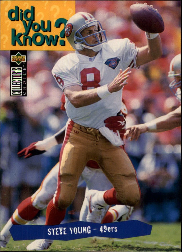 1995 Collector's Choice #43 Steve Young DYK - FB