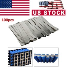 100Pcs Nickel Strip For Li Battery Packs Spot Welding Machine Welder US AEU