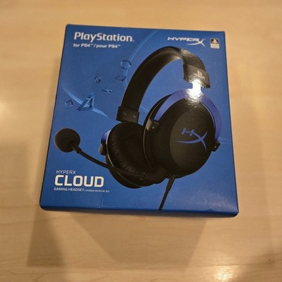 NEW HYPERX CLOUD PLAYSTATION GAMING PC HEADSET HEADPHONE BLUE