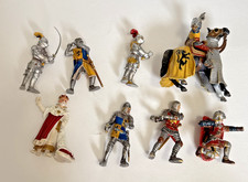 Lot of 8 Schleich Knights Horses Shield Figures Medieval Figures