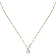 Collana donna gioielli Morellato linea Perla SXU57 argento 925 % zirconi e perla