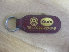 Hartwell Cardiff VW Audi genuine leather key ring classic car collectable