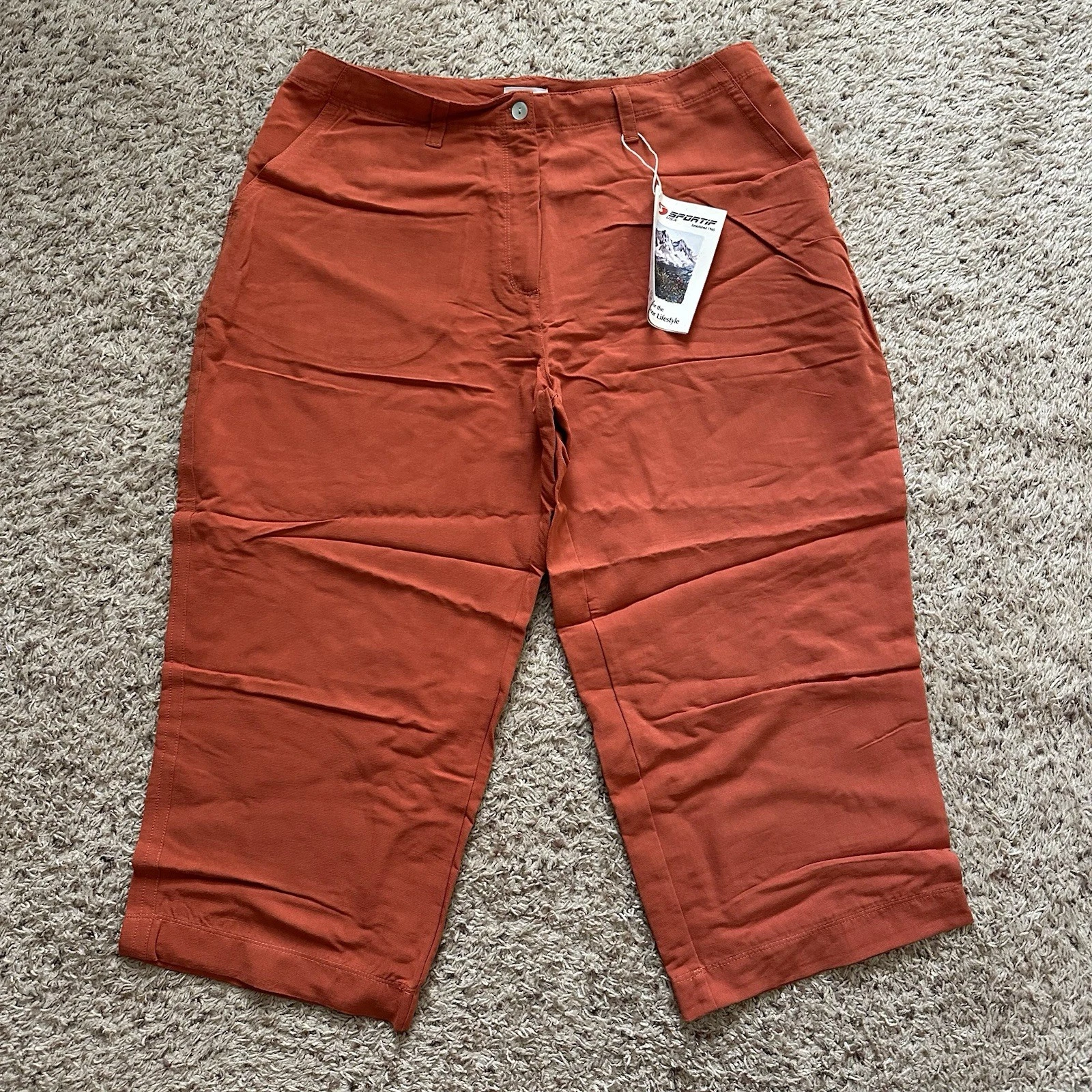 Sportif Women’s Cropped Wide Leg Linen Blend Hiking Outdoor Pants Sz 14 utility
Opens in a new windo