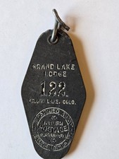 Grand Lake Lodge Room Key Fob #122, Grand Lake Colorado 1970's