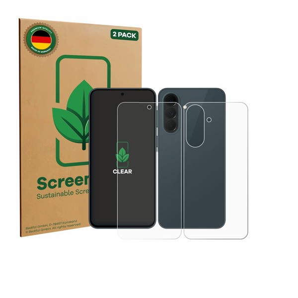 2X Screenleaf Displayschutzfolie FüR Samsung Galaxy A37 5G (Display+RüCkseite) N-image