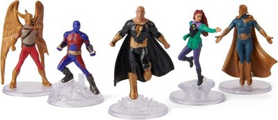 BLACK ADAM Spielset Box 5 Figuren 6 cm JUSTICE SOCIETY Held DC COMICS SPIN MASTER