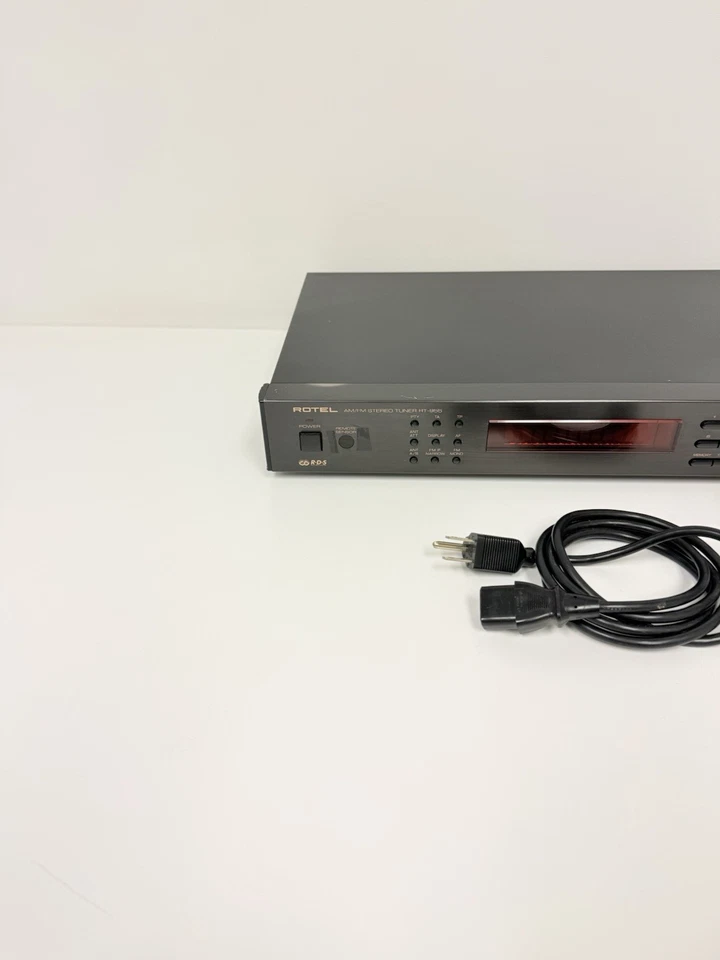 Sintonizador estéreo AM/FM Rotel RT-955 de colección raro negro probado Foto 2 de 4