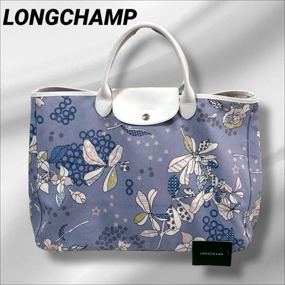 Longchamp Tote Bag Floral print Width: 47~65cm Height 34cm Depth 20cm