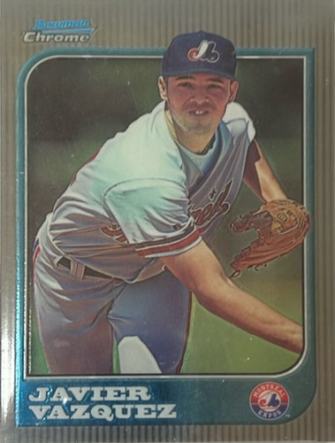 1997 Bowman Chrome #256 Javier Vazquez graded PSA Mint 9 - Bild 2 von 2