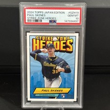 2024 Topps Japan Edition Paul Skenes Strike Zone Heroes PSA 10