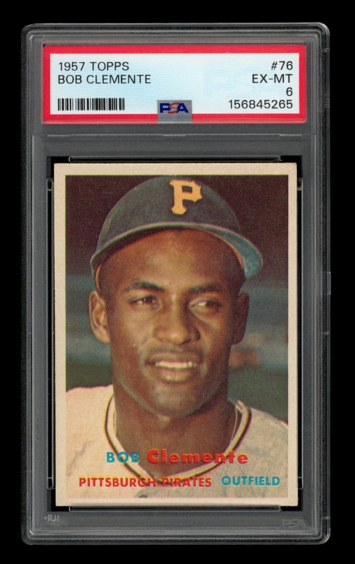 1957 Topps Set-Break # 76 Roberto Clemente PSA 6 EX-MT