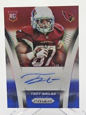 2014 Panini Prizm Auto Rookie Red White Blue Prizm #043/100 Troy Niklas #AR-TN