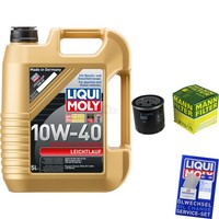 Mann Inspektionspaket 5L Liqui Moly 10W-40 FüR Opel Zafira A 1.8 16V 2.0
