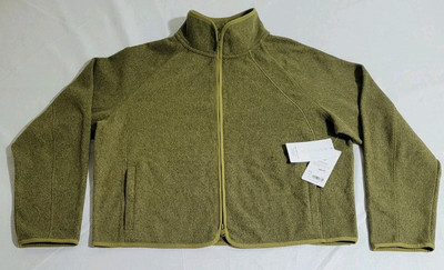 Athleta Stroll Fleece Full Zip Jacket Semi Fitted Women's Size XL Zipper Pockets