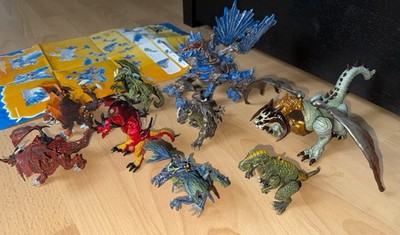 Mega Bloks Plasma Dragons & Drachen Figuren Konvolut - 9 Figuren 
