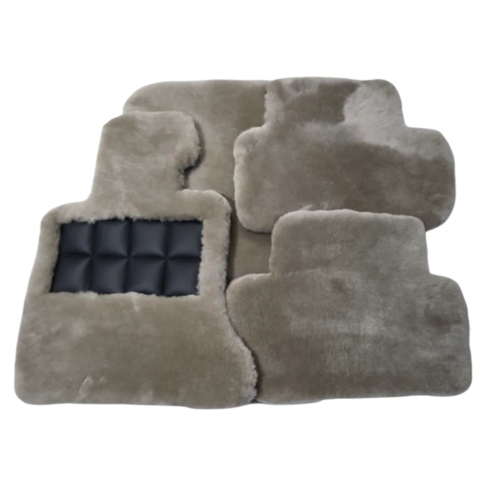 Geuine Beige Sheepskin Floor Mat Rolls Royce Wraith Dawn Cullinan Ghost Phantom - Image 3 of 4