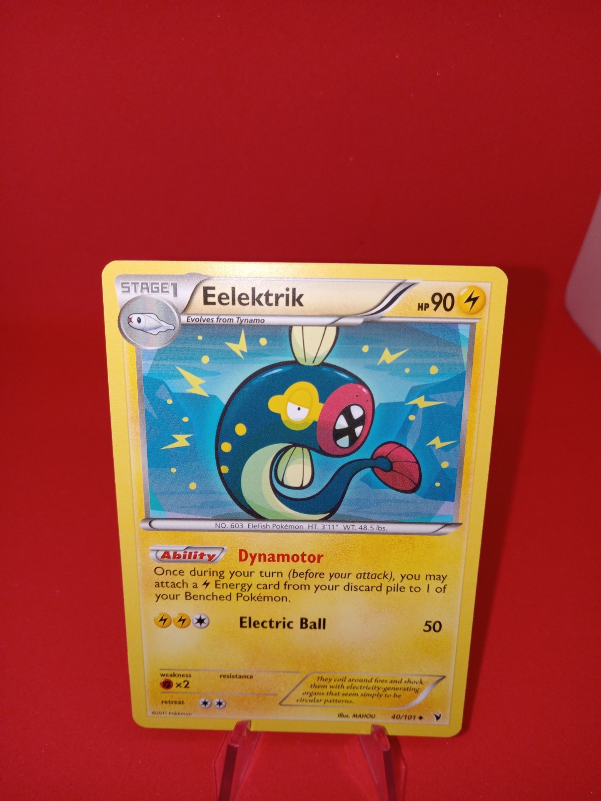 Eelektrik (40/101) Uncommon NVI Noble Victories Pokemon TCG