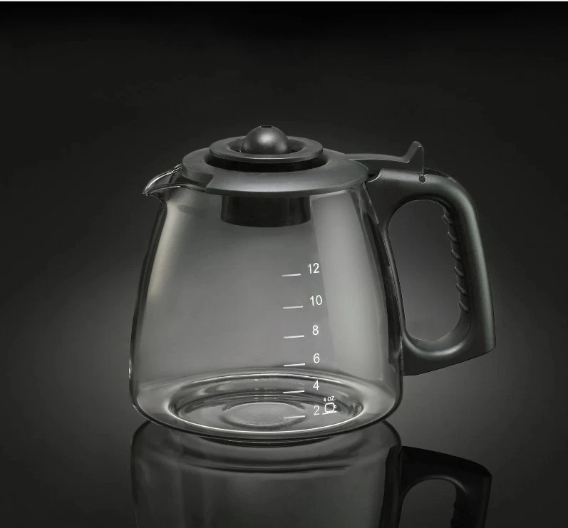 Jarra de repuesto de vidrio transparente Medelco GL312BK para café con capacidad de 12 tazas Foto 4 de 4