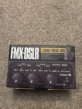 AZDEN FMX DSLR 2 channel portable mixer - low noise audio mixer for DSLR camera