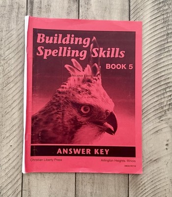 New CLP Building Spelling Skills Book 5 5th Grade Teacher s Answer Key Text Book