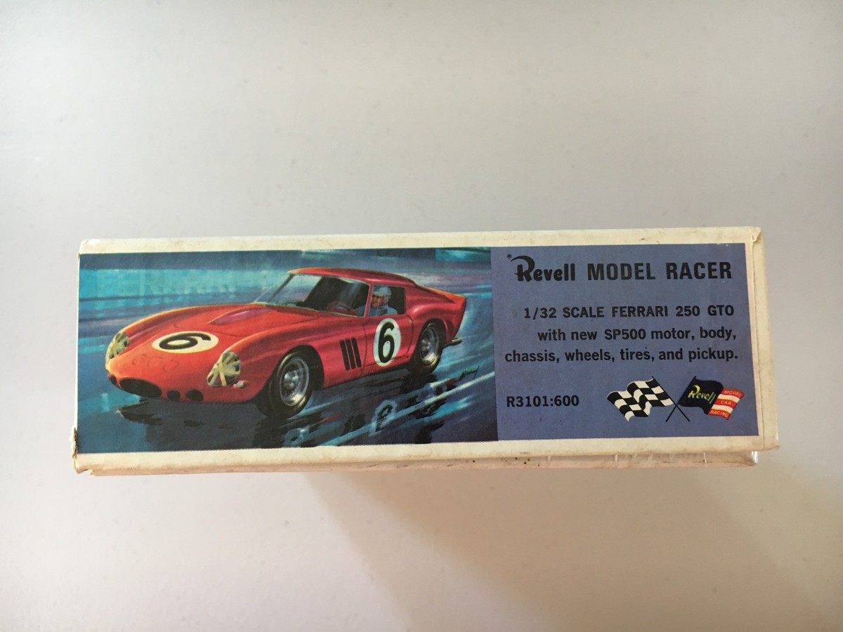 Vintage Slot Car Model Kit Revell Model Racer Ferrari 250 GTO Box