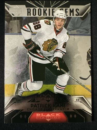 PATRICK KANE 2007-08 UPPER DECK BLACK DIAMOND ROOKIE RC GEM CARD #200