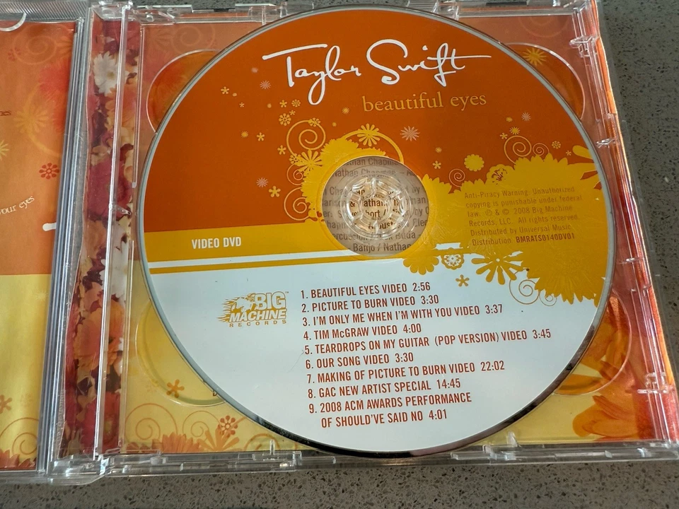 Taylor Swift Beautiful Eyes DVD ONLY 2008 Big Machine Walmart Exclusive - Image 3 of 4