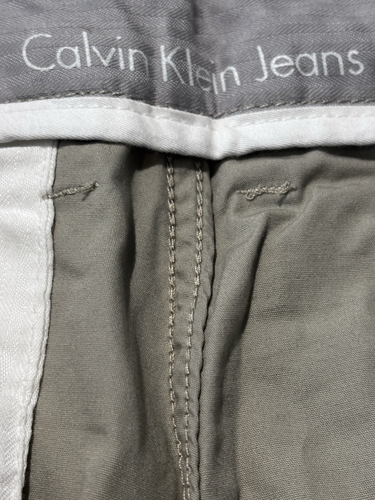 Calvin Klein Tan Solid Medium Wash Flat Front Car… - image 3