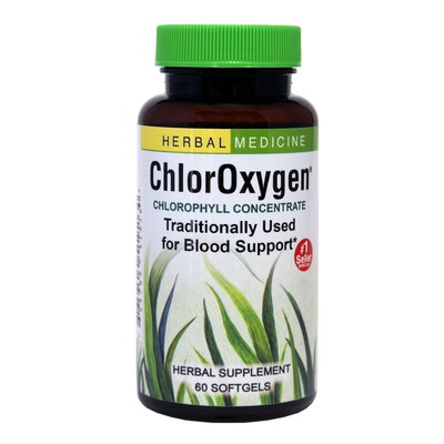 Chloroxygen  Chlorophyll Concentrate: 60-Count Bottle of Softgels