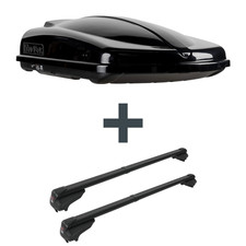 Dachbox Topbox TopBox 420 Duo + Dachträger G3 für VW Caddy V Typ SBB / SBJ TOP