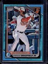 2024 Bowman Draft Enrique Bradfield Jr. Chrome Sky Blue Refractor #BDC-135