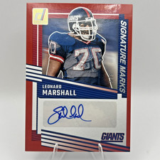 2025 Donruss - Signature Marks Leonard Marshall Red 5/5!! #EM-LML