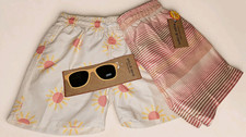 stitch  stone set of 3 kids swim shorts UV protection white/pink/yellow 5 years