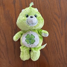 Care Bears Good Luck Bear Plush 8  Stuffed Animal 2002