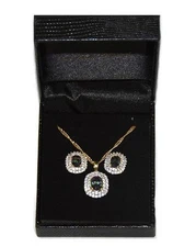 Lot of 34 Sets of Women's Genuine Mystic Quartz Pendant & Earrings