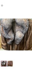 Schneider Bros. Inc. Brown Tan Fur Coat Regular Women's Vintage Style