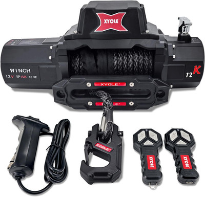 12000Lbs Waterproof Electric Winch with Wireless Remote for Off-Road Vehicles