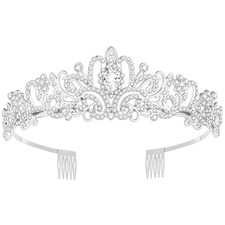Tiara Crown for Women, Crystal Tiara for Bridal Prom Queen Birthday Birthday Par