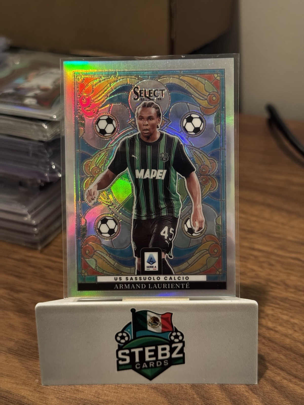2023/24 Panini Select Serie A Stained Glass SP Armand Lauriente Sassuolo Calcio