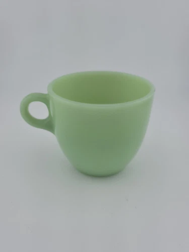 Vintage Fire King Jadeite Mug C Handle Anchor Hocking Oven Proof Coffee Tea #2